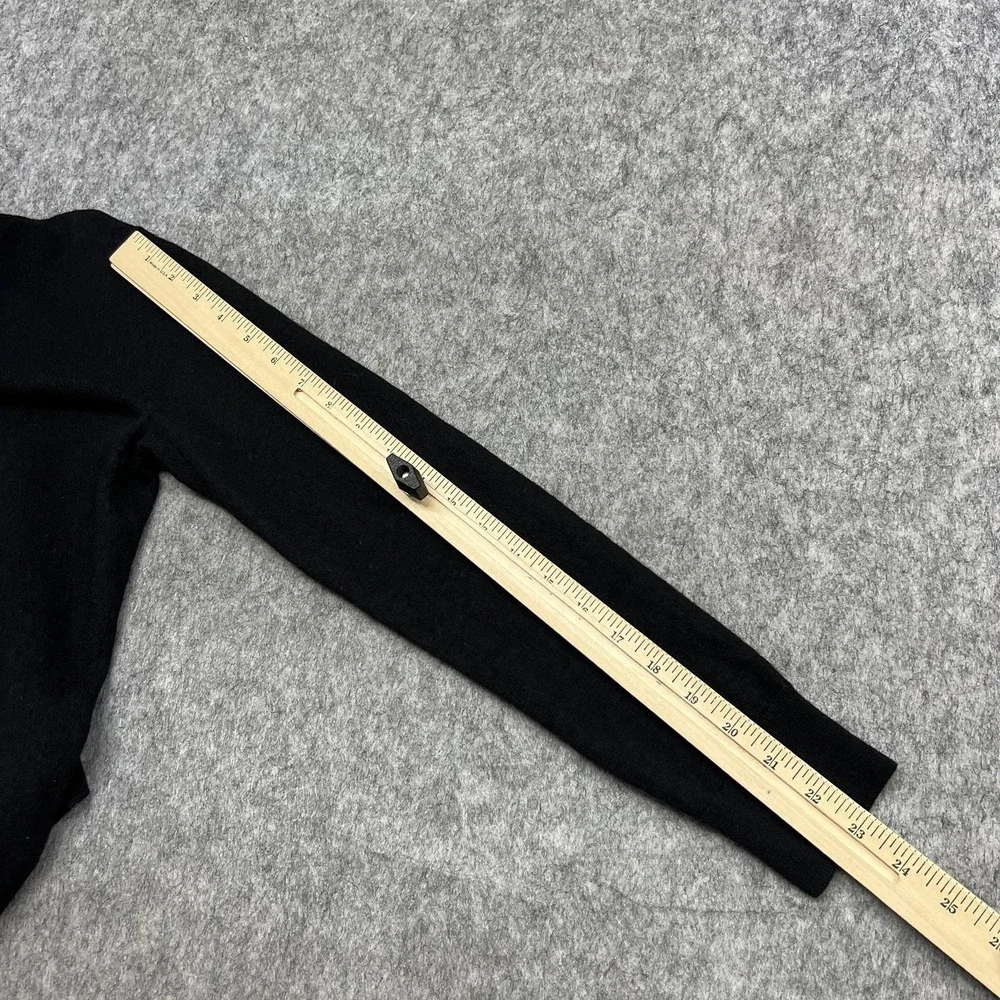Banana Republic Sweater Mens S Black Italian Merino Turtleneck Pullover Baruffa
